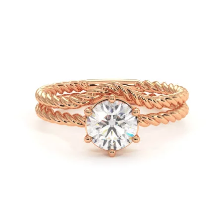 Diamond Engagement Ring Love Knot