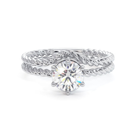 Verlovings Ring Diamant Liefdesknoop