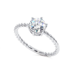 Bague de Fian&ccedil;ailles Diamant N&oelig;ud d'Amour &ndash; Celinni
