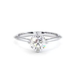 Bague de Fian&ccedil;ailles Diamant Romaine - Bagues Celinni