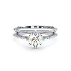 Bague de Fian&ccedil;ailles Diamant Romaine - Bagues Celinni