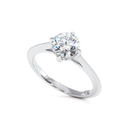 Bague de Fian&ccedil;ailles Diamant Romaine - Bagues Celinni