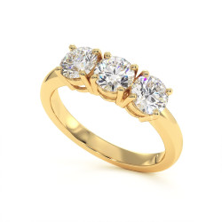 سوليتير ألماسة Trilogy يلانـا I – ذهب عيار 18 أو بلاتين