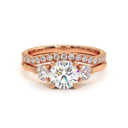 خاتم سوليتير ألماسة Promesse ثلاثي