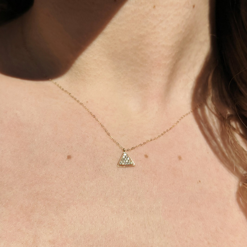 Vente Flash : Pendentif Pira en or Jaune 18 carats avec diamants naturels