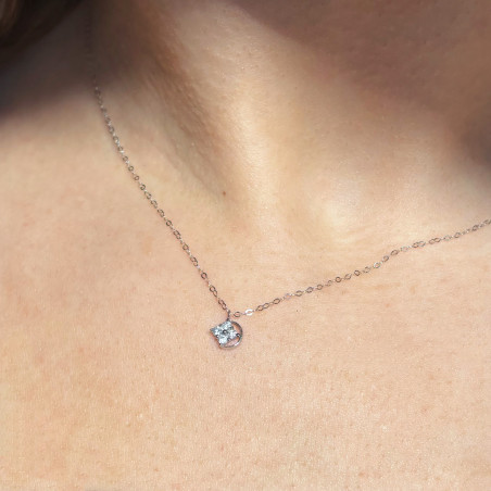 Vente Flash : Pendentif Star en or blanc 18 carats avec diamants naturels