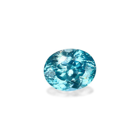 Zircon Bleu taille OVALE Bleu 4.67 carats