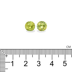 Sphene ronde snit Lemon Yellow 3,85 karaat