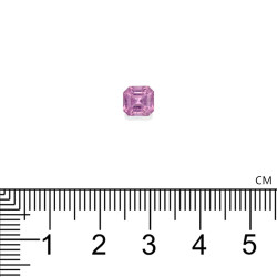 Vierkante Roze Koper Toermalijn 1.04 karaat