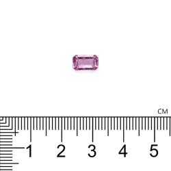 Rechthoekige Bubblegum Roze Toermalijn Koper van 1,16 karaat