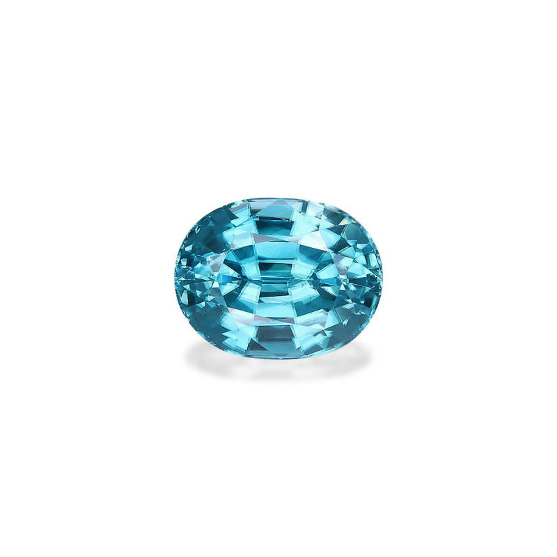 ovaalvormige groene zirkoon van 3,69 karaat