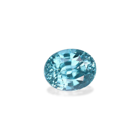 zircon taille OVALE VERT 3.68 carats