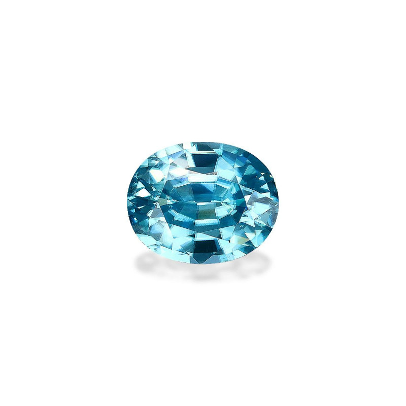 OVAL-cut Blue Zircon Blue 4.72 carats