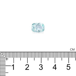 Paraiba Toermalijn Groene Kussen Geslepen 2.24 karaat