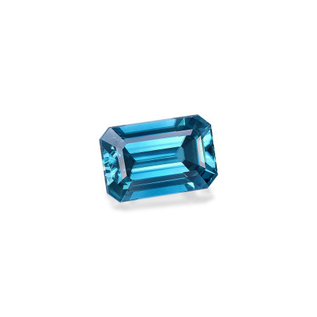 RECTANGULAR-cut Blue Zircon Blue 5.60 carats