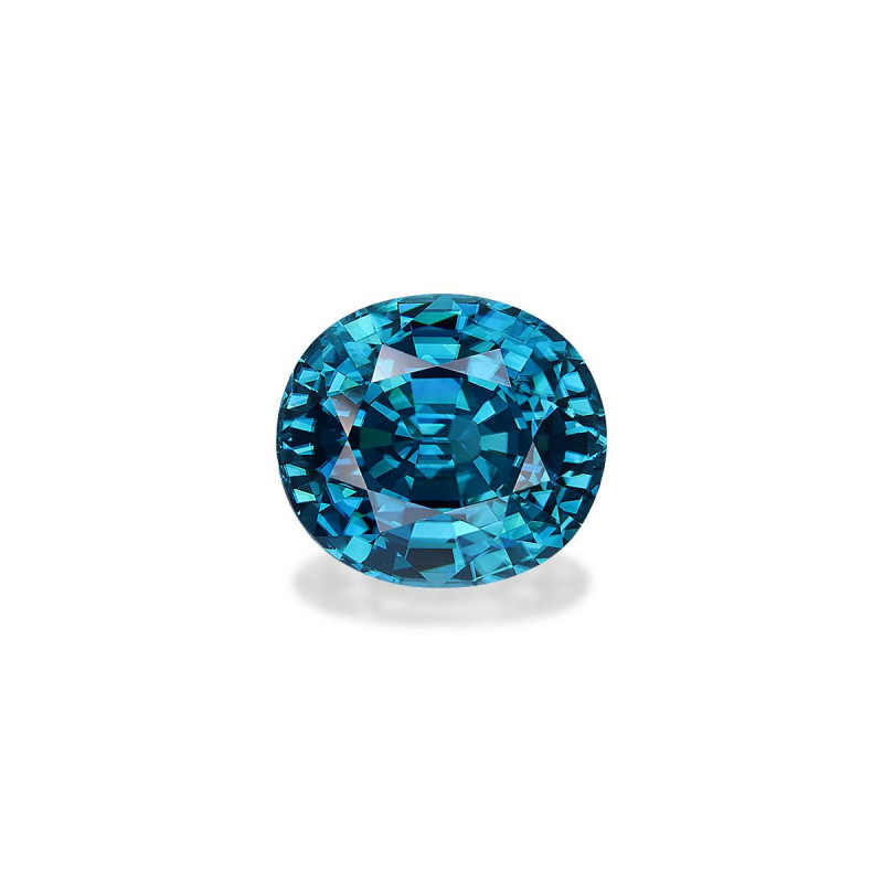 Ovale Blauwe Zirkoon Blauw 7.28 karaat