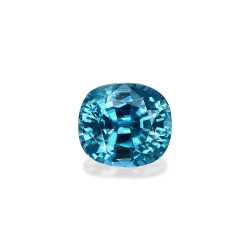 Blauwe Zirkoon kussen gesneden Blauw 9.64 karaat