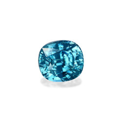 Blauwe Zirkoon kussen gesneden Blauw 9.64 karaat