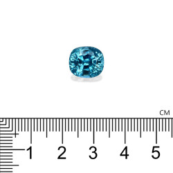 Blauwe Zirkoon kussen gesneden Blauw 9.64 karaat