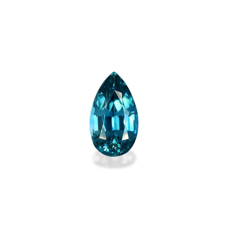 Zircon Bleu taille Poire Bleu 22.13 carats