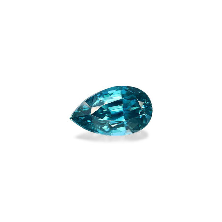 Pear-cut Blue Zircon Blue 22.13 carats