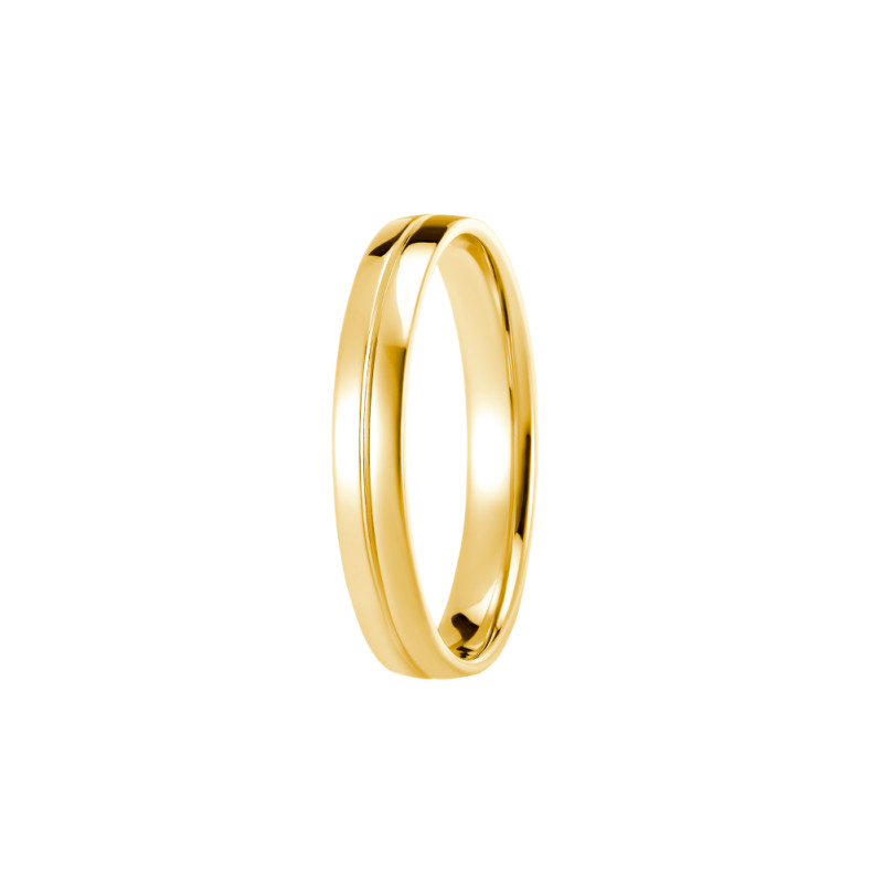 Alianza de matrimonio hombre Tolbiac – Oro 18K o platino 950