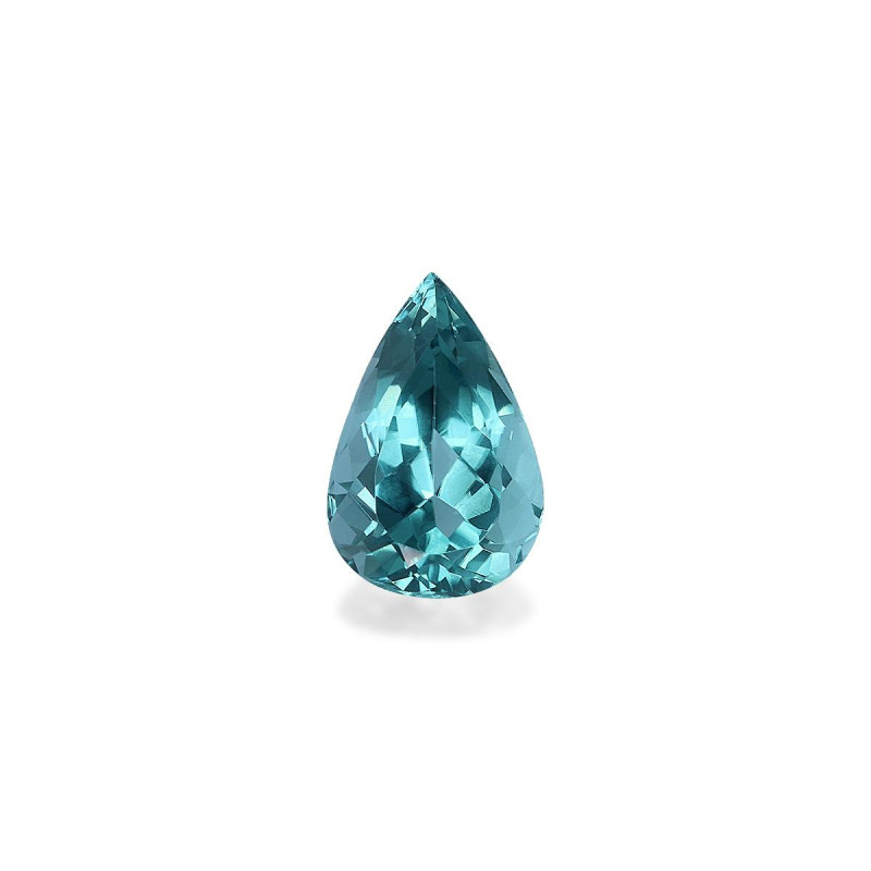 Blaue Turmalin lengte Birne Eisblau 2.48 karaten