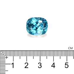 Blauwe Zirkoon kussen gesneden Blauw 24.57 karaat