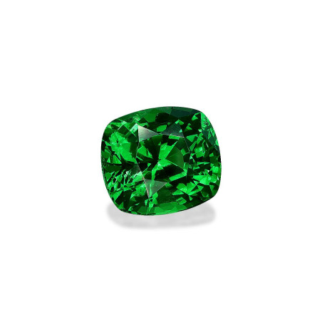 CUSHION-cut tsavorite Green 4.17 carats
