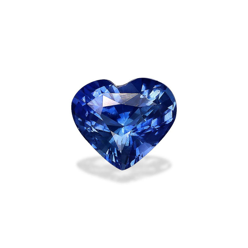 Saphir bleu taille COEUR 蓝色 1.70 carats