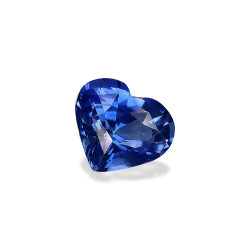 Blauwe saffier hartvormige snit Blauw 1.70 karaat