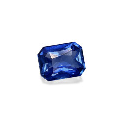 Rechthoekig geslepen blauwe saffier Blauw 1,47 karaat