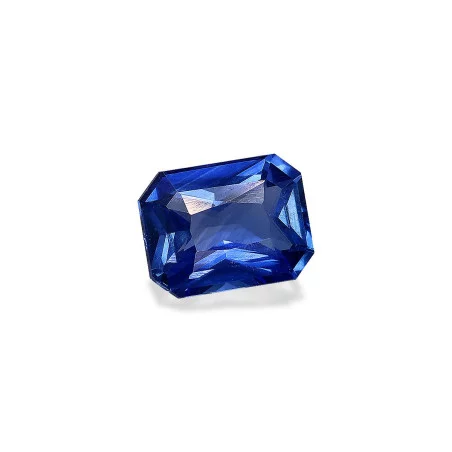 Rechthoekig geslepen blauwe saffier Blauw 1,47 karaat