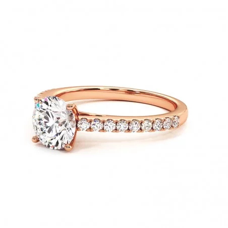 Solitaire Diamant Rond 2 carats Elle