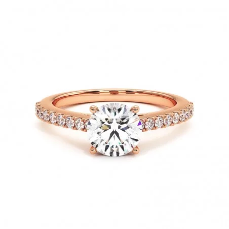 Solitaire Diamant Rond 2 carats Elle