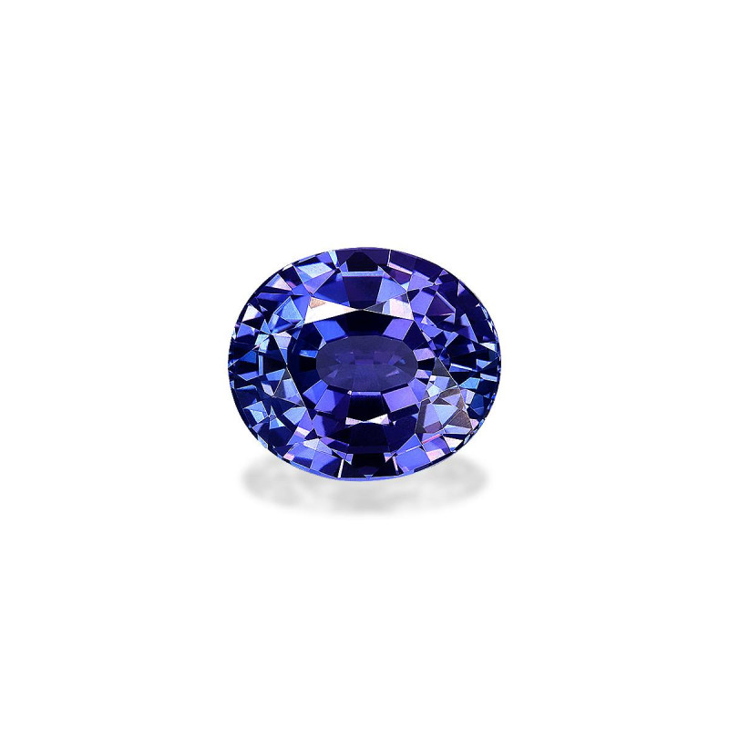 Ovale blauwe Tanzaniet van 7.04 karaat