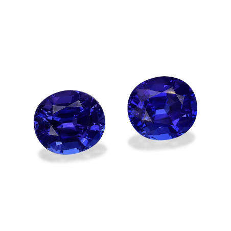 坦桑石 taille 椭圆形 蓝色 15.37 carats