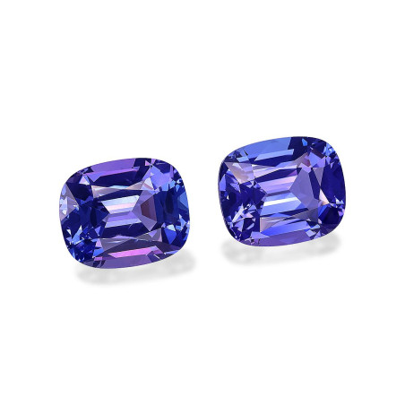 CUSHION-cut Tanzanite Violet Blue 12.35 carats