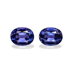 Ovale geslepen blauwe...