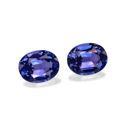 Ovale geslepen blauwe Tanzaniet 8.72 karaat