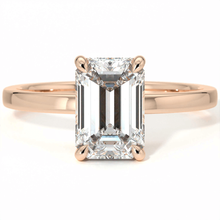 Bague de Fiançailles Promesse Radiant Halo Caché