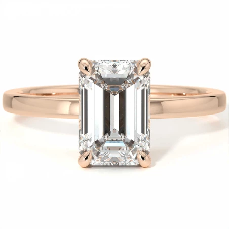 Engagement Ring Promesse Radiant Hidden Halo