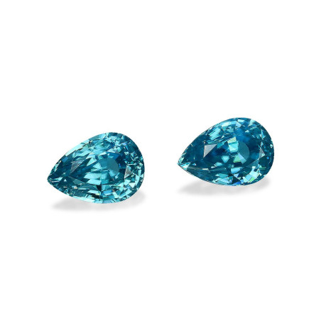 Pear-cut Blue Zircon Blue 15.34 carats