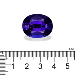 Ovale geslepen Tanzaniet Violet Blauw 32.53 karaat