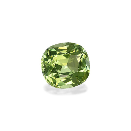 CUSHION-cut Cuprian Tourmaline Lime Green 6.19 carats