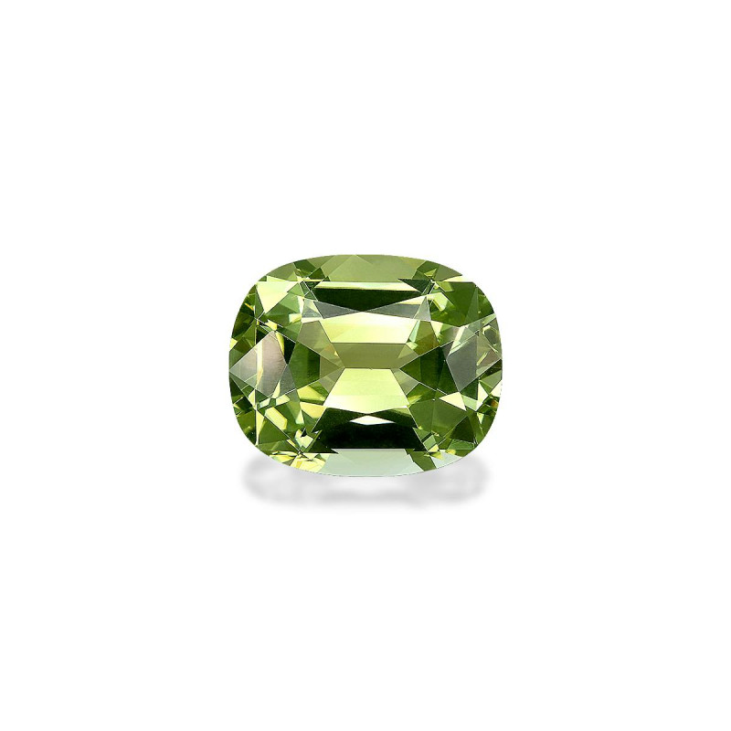 CUSHION-cut Cuprian Tourmaline Pistachio Green 5.92 carats
