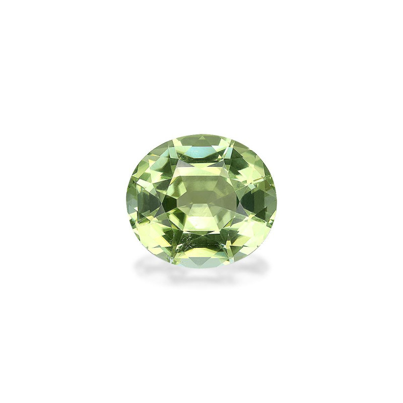 Kupfer-Turmalin lengte OVAL Blasses Grün 12.37 karaten
