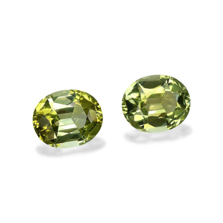 OVAL-cut Cuprian Tourmaline Lime Green 16.92 carats