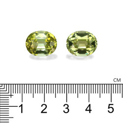 Ovale geslepen Lime Green Koper Toermalijn van 16.92 karaat