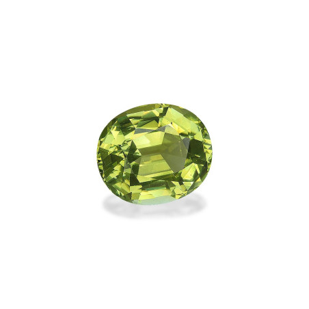 OVAL-cut Cuprian Tourmaline Lime Green 13.63 carats